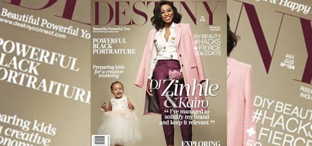 DJ Zinhle and Kairo on the cover of Destiny Magazine