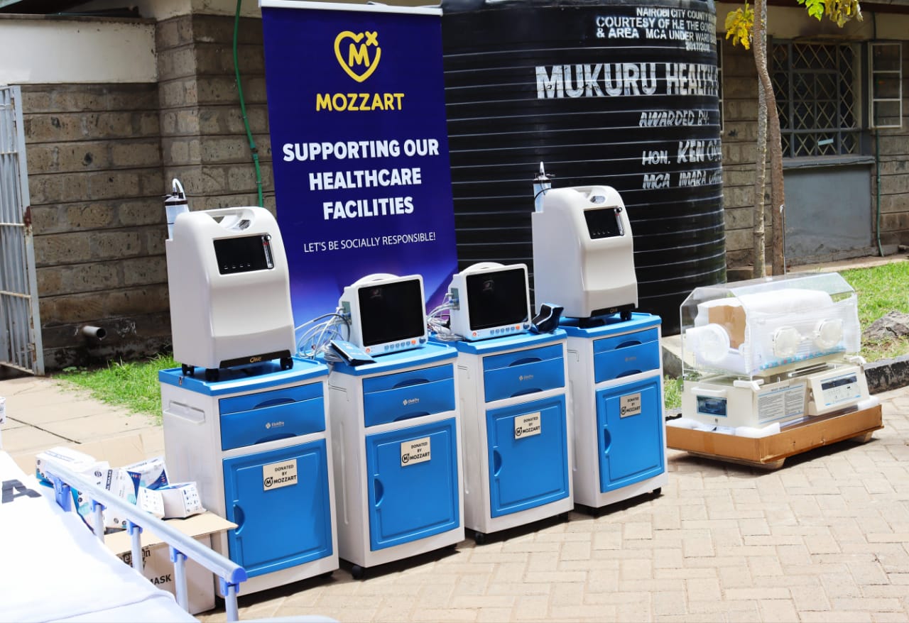It is time for Mukuru Health Center! Mozzart makes a mark with Ksh 1.5m worth of essential ICU equipment in donations to the facility