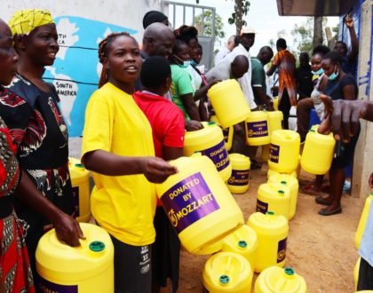 Mozzart changing livelihoods as they provide clean water to the people of Lurambi in Kakamega