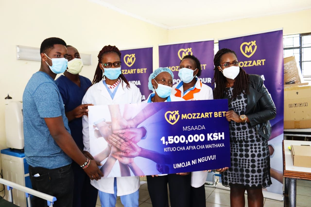 Mozzart extends CSR Initiative to reach Waithaka Health Center with a medical equipment donation worth Ksh 1.5 Million