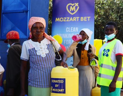 Mozzart commissions a multi-million shilling fresh water point for the people of Murang'a
