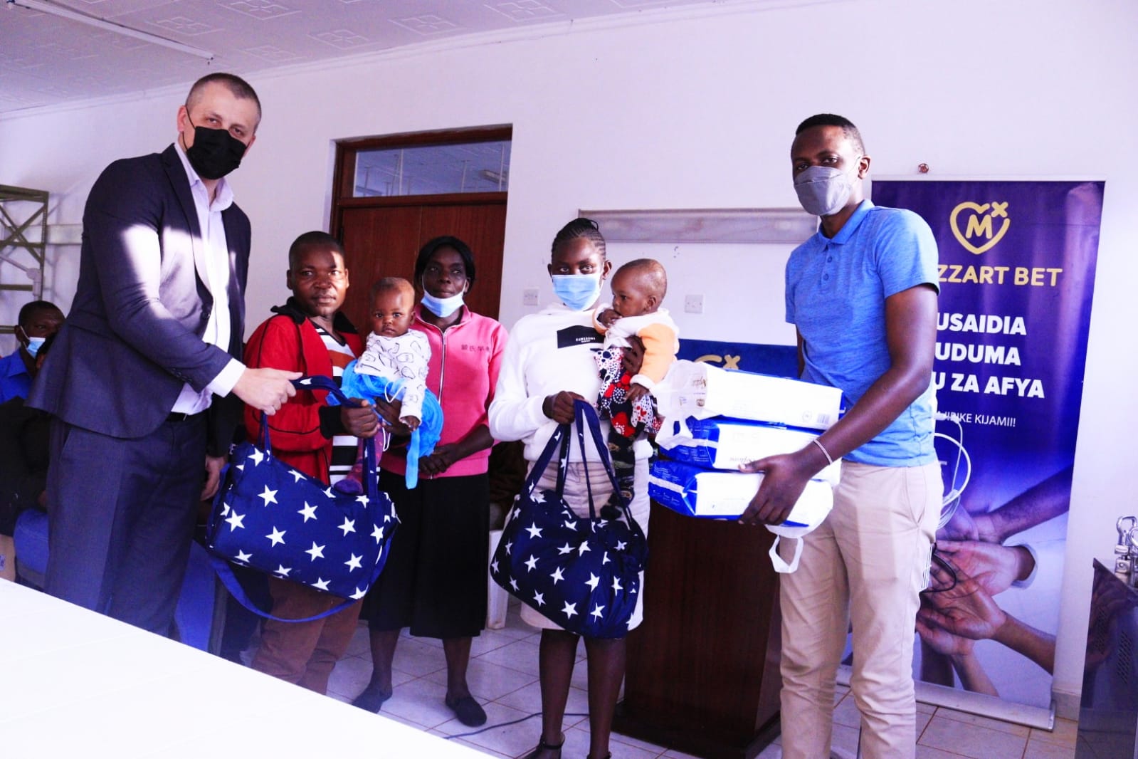 Relief as pre-term twins get a new lease of life thanks to a Mozzart donation in Waithaka, Kikuyu