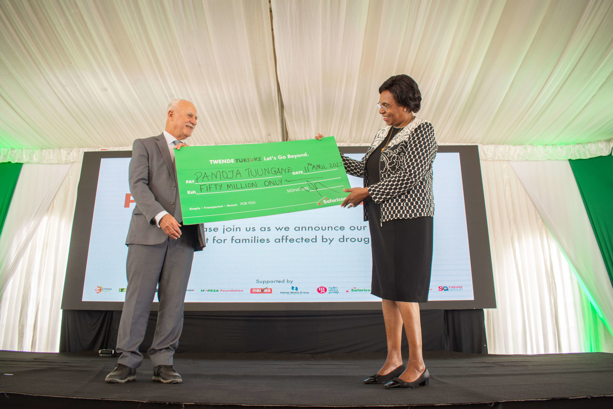 Safaricom boosts the Pamoja Tuungane Campaign with Ksh100M foodstuff donation