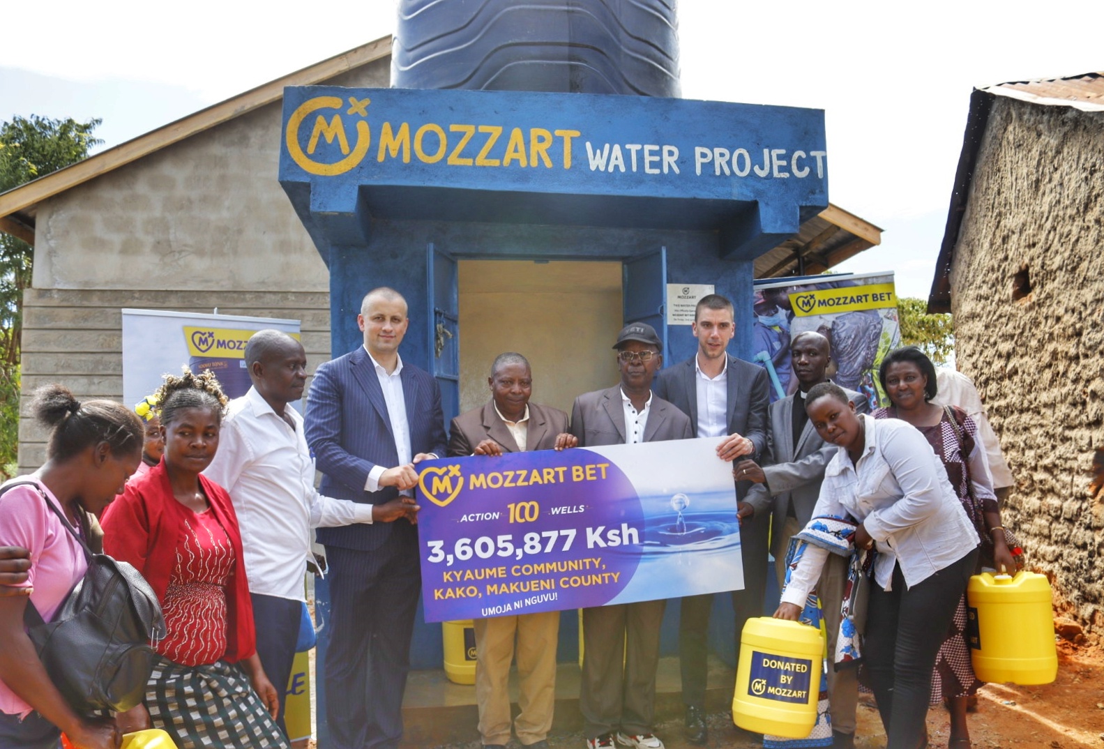 Makueni: Mozzart launches 13th Borehole in the 100-Wells Program