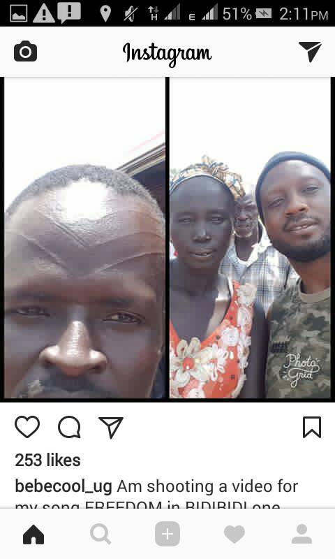 Bebe Cool to Mark His face the Sudanese way in Support of Peace and Freedom in South Sudan