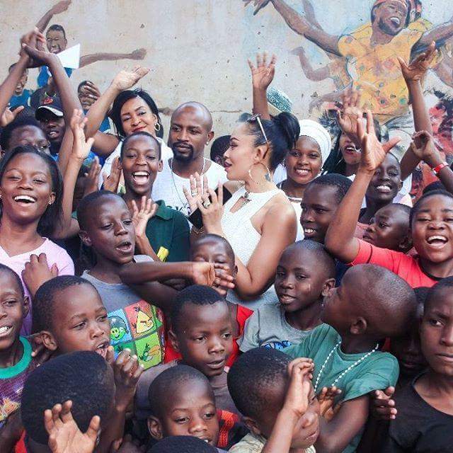 Zari Hassan does Charity at M-Lisada Orphanage Ahead of White Party