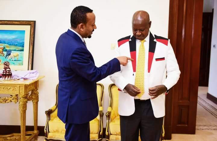 Ethiopian Prime Minister Hooks Museveni Up With Designer Fitting Jacket