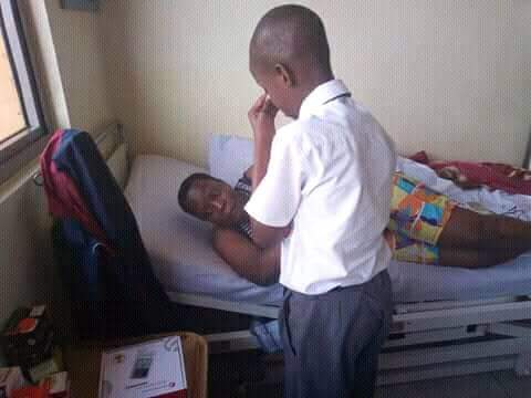 Betty Nambooze’s son sheds tears on seeing his Mother Bedridden