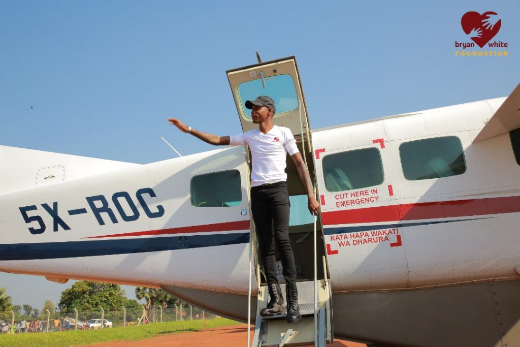 bBryan Flew into Uganda