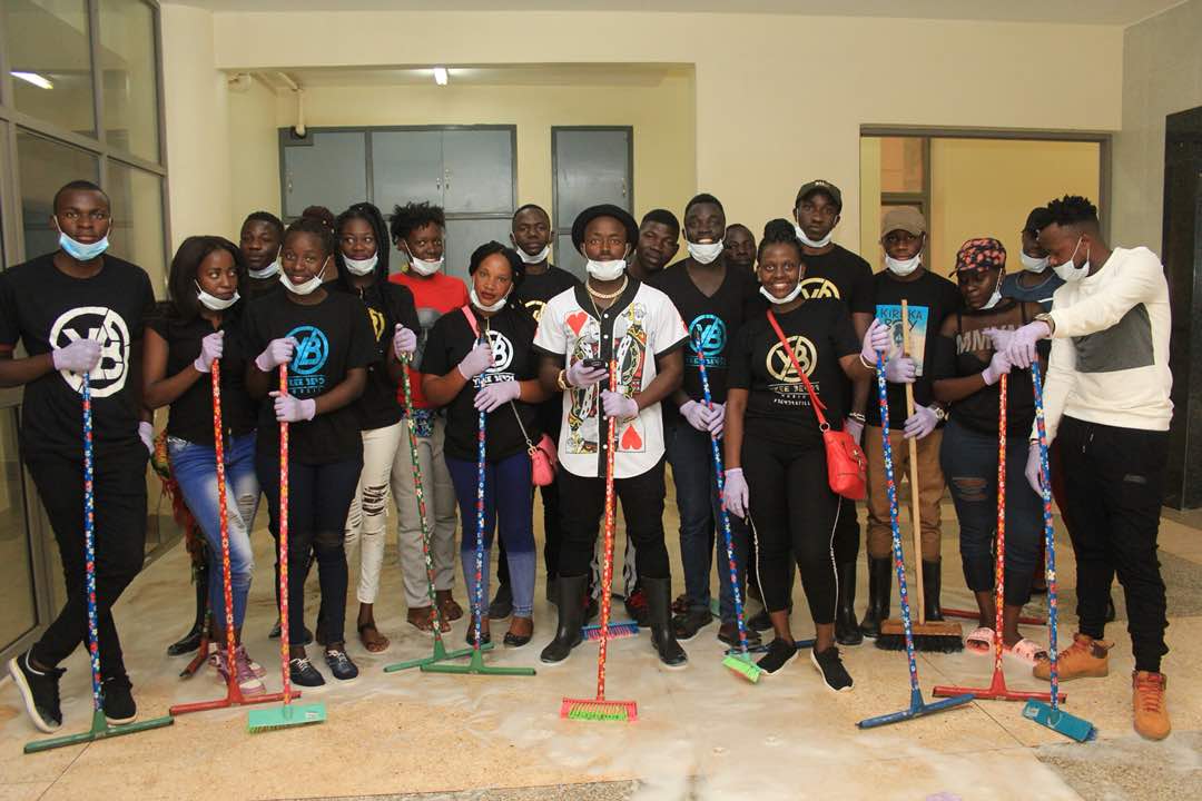 Ykee Benda’s Empire Clean up New Mulago Kiludu Hospital