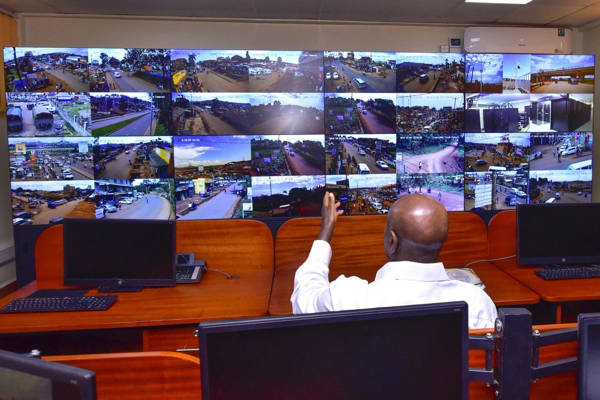 President Museveni Commissions CCTV Camera Command Centre