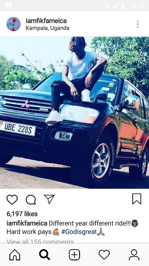 Money lender plots to come for Fik Fameica’s new car over failed payments