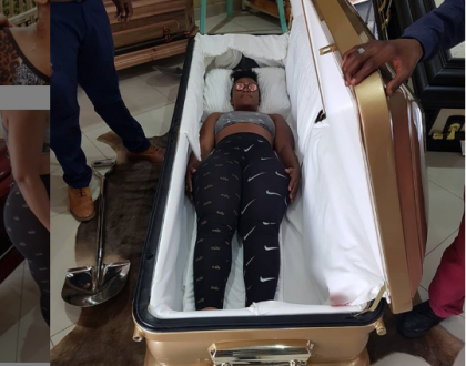 Controversial Pantieless  South African Dancer 'Zodwa Wabantu' buys own coffin at a 60 MILLION UGX  tag