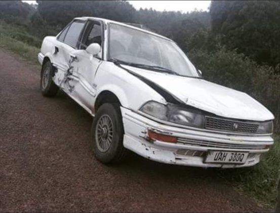 Lydia Jasmine involved in a nasty accident on Masaka road