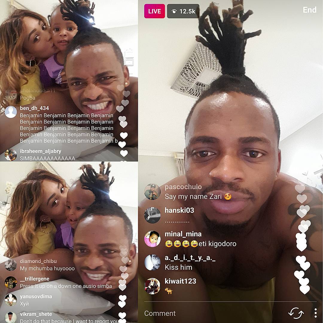 Tiffah’s first word might be ‘m*therf*cker’ judging from how Diamond Platnumz curses around her