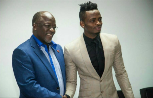 President Magufuli shows support to Diamond as he heads to perform at the 2017 Africa Cup of Nations in Gabon (Photos)
