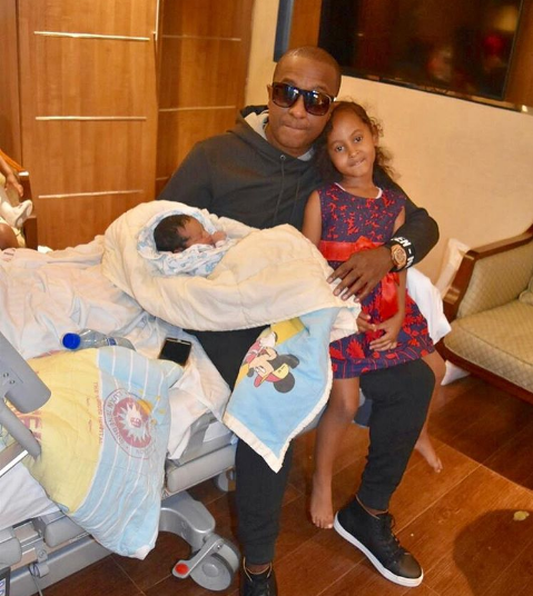 Self proclaimed billionaire Steve Mbogo and wife welcome bouncing baby girl