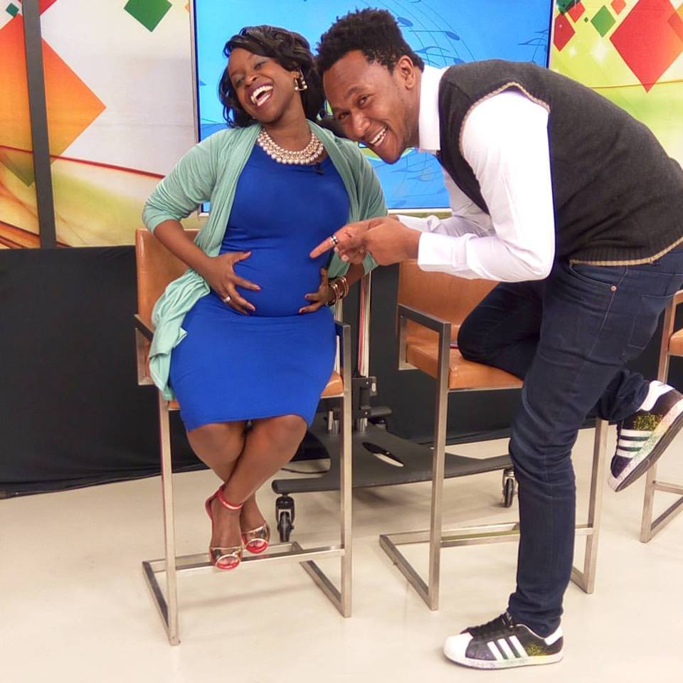 Hilarious! Never seen before video of Faith Muturi dancing during her labor pains