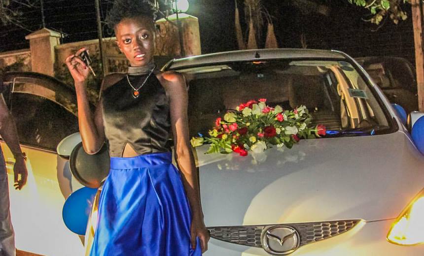 “You can now drive yourself to school” 10 photos of the brand new Mazda Akothee bought her daughter on her birthday