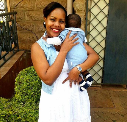 Jane Ngoiri shares adorable photo of her son spending time with her grandmother
