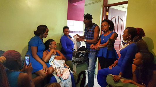 Obinna throws his baby mama a baby shower